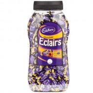 Cadbury Chocolate Eclairs - Caramels with Milk Chocolate Centres 1.5kg Jar